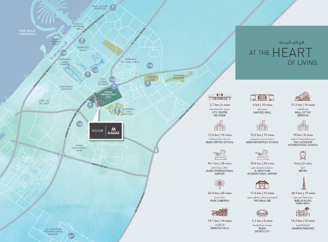 Bloom Heights JVC Map